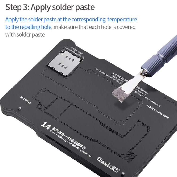 Qianli Magnetic Middle Layer BGA Reballing Platform, For iPhone 15 Series, For iPhone 14 Series - ORIWHIZ