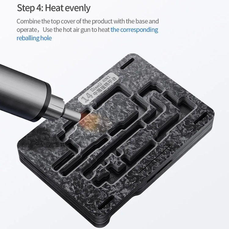 Qianli Magnetic Middle Layer BGA Reballing Platform, For iPhone 15 Series, For iPhone 14 Series - ORIWHIZ