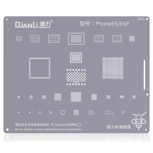 Qianli QS02 Bumblebee Stencils BGA Reballing Planting Tin Plate For iPhone 6s/6s Plus, For iPhone 6s/6s Plus - ORIWHIZ