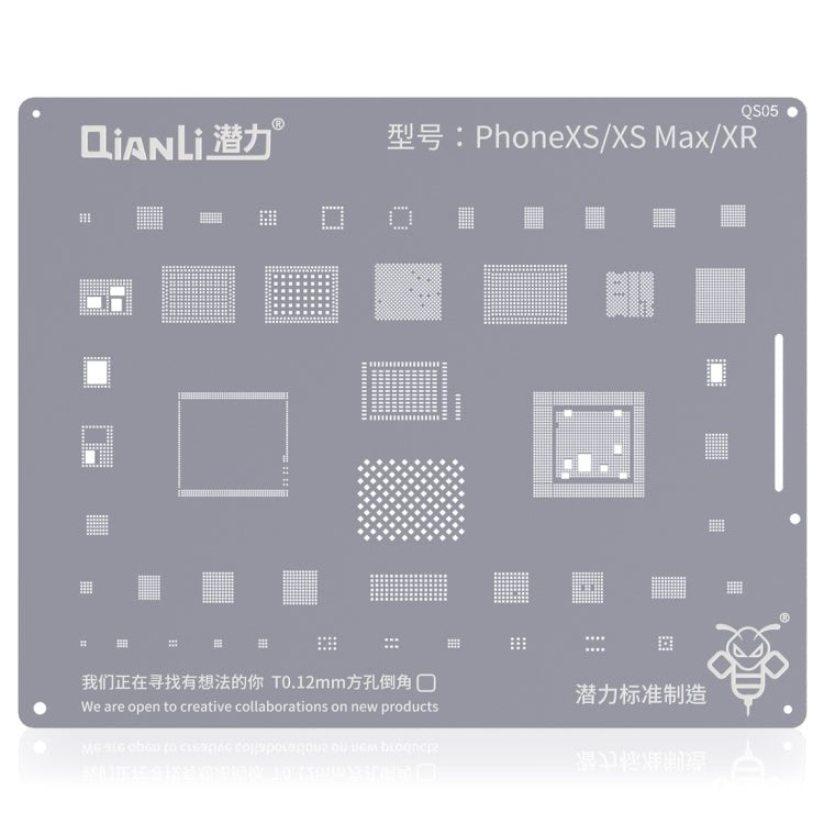 QIANLI QS05 Replacement Bumblebee Stencil For iPhone XR / XS / XS Max, For iPhone XS/XS Max/XR - ORIWHIZ