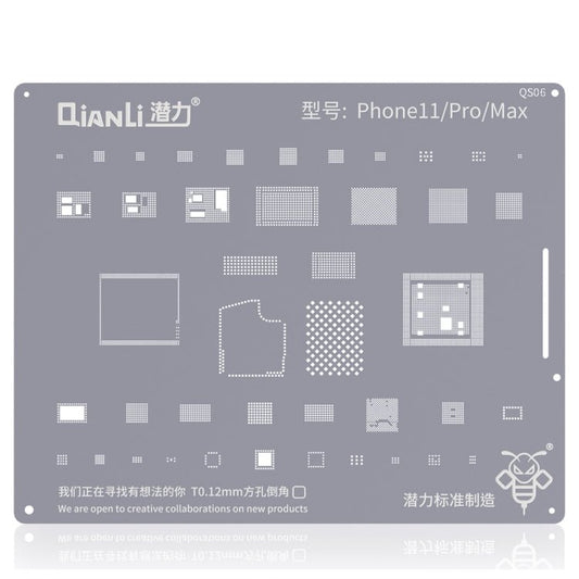 QIANLI QS06 Replacement Bumblebee Stencil For iPhone 11 / 11 Pro / Max, For iPhone 11/11 Pro - ORIWHIZ