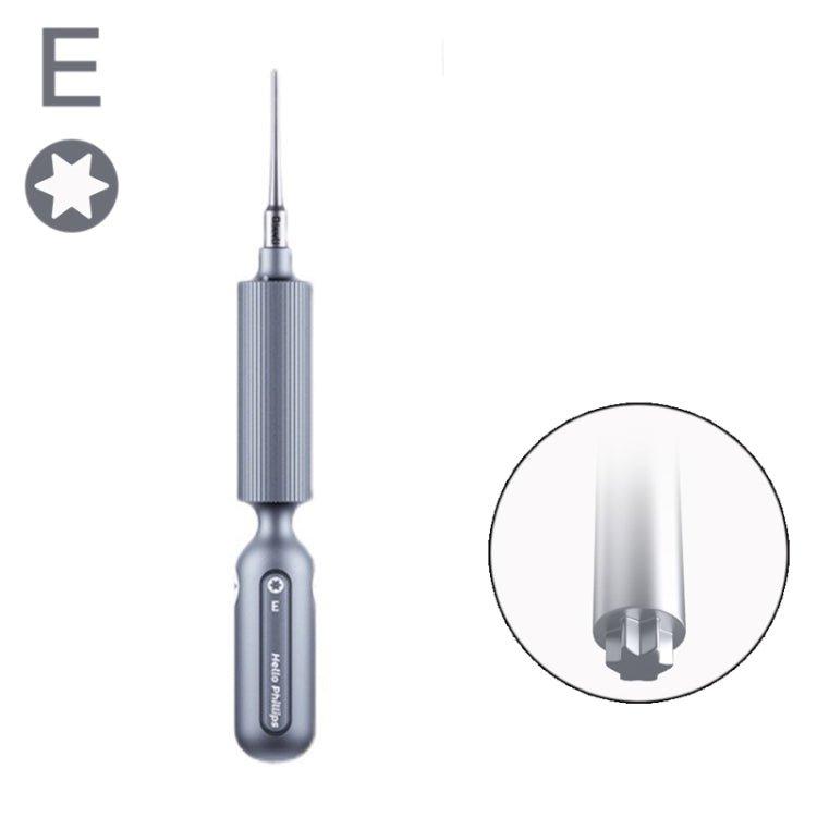 Qianli Super Tactile Grip - Type Precision Silent Dual - Bearing Screwdriver, Type A Phillips, Type B Tri - point, Type C Pentalibe, Type D Pinhead Philips, Type E T2 Torx - ORIWHIZ
