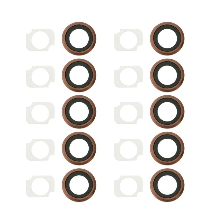 Rear Camera Lens Ring + Flashlight Bracker for iPhone 6s Plus, 10 Pairs / Set, For iPhone 6s Plus - ORIWHIZ