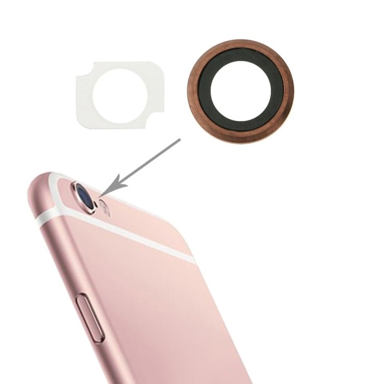 Rear Camera Lens Ring + Flashlight Bracker for iPhone 6s Plus, 10 Pairs / Set, For iPhone 6s Plus - ORIWHIZ