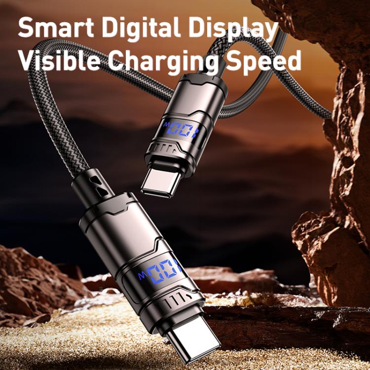 REMAX C01 - CC 100W Type - C to Type - C Nylon Braided Data Cable, Length: 1.2m, Type - C to Type - C - ORIWHIZ