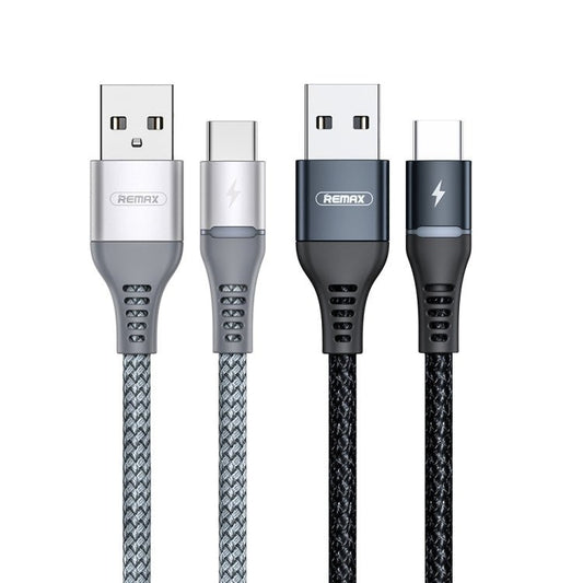 REMAX RC - 152A 1m 2.4A USB to USB - C / Type - C Colorful Breathing Data Cable, Type - C - ORIWHIZ