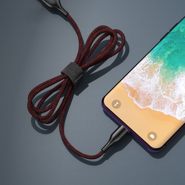 REMAX RC - 158m 3A USB to Micro USB Interface Charging + Transmission Magnetic Attraction Polyester Two - color Braided Data Cable, Cable Length: 1m, Micro USB - ORIWHIZ