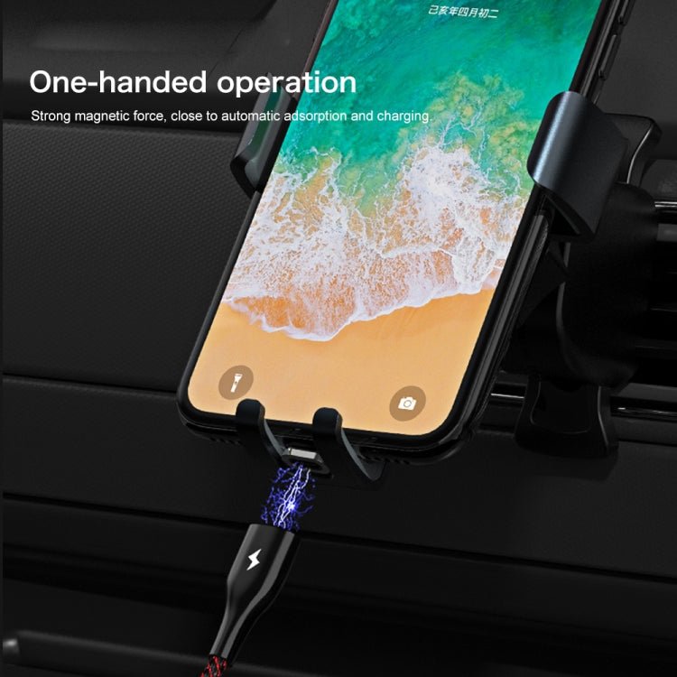 REMAX RC - 158m 3A USB to Micro USB Interface Charging + Transmission Magnetic Attraction Polyester Two - color Braided Data Cable, Cable Length: 1m, Micro USB - ORIWHIZ
