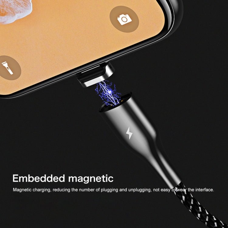 REMAX RC - 158m 3A USB to Micro USB Interface Charging + Transmission Magnetic Attraction Polyester Two - color Braided Data Cable, Cable Length: 1m, Micro USB - ORIWHIZ