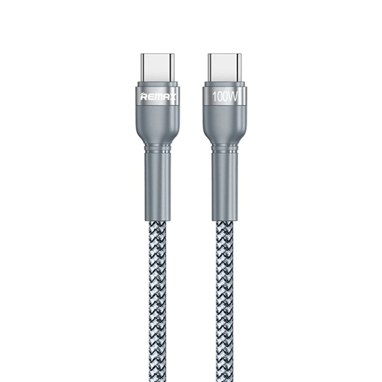 REMAX RC - 172 Jany Series 1m PD100W Type - C to USB - C / Type - C Aluminum Alloy Braid Fast Charging Data Cable, Type - C to USB - C / Type - C - ORIWHIZ