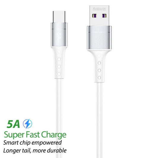 REMAX RC - 198a Chaining II Series 5A USB to USB - C / Type - C Fast Charging Data Cable, Cable Length: 1m, RC - 198a - ORIWHIZ