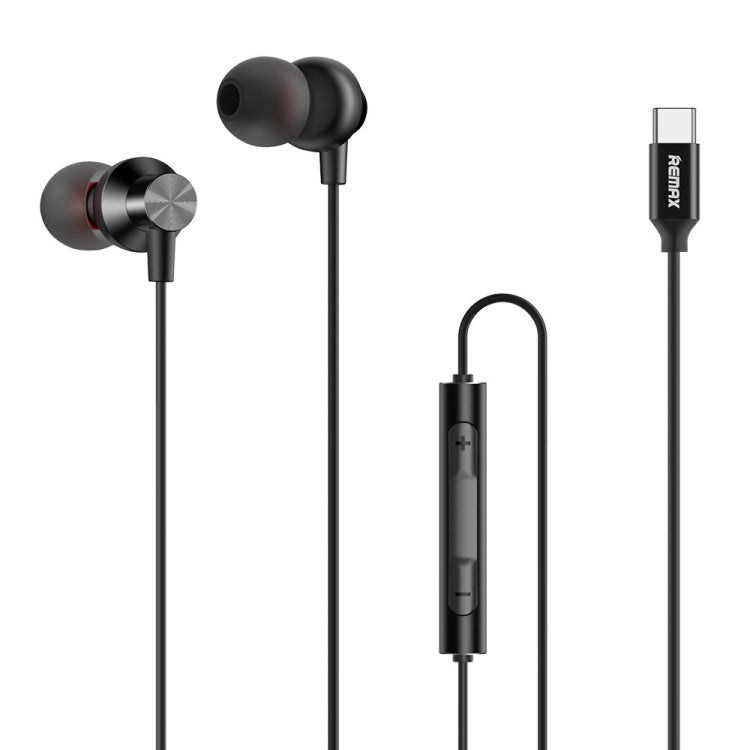REMAX RM - 560 Type - C In - Ear Stereo Metal Music Earphone with Wire Control + MIC, Support Hands - free, Not For Samsung Phones - ORIWHIZ