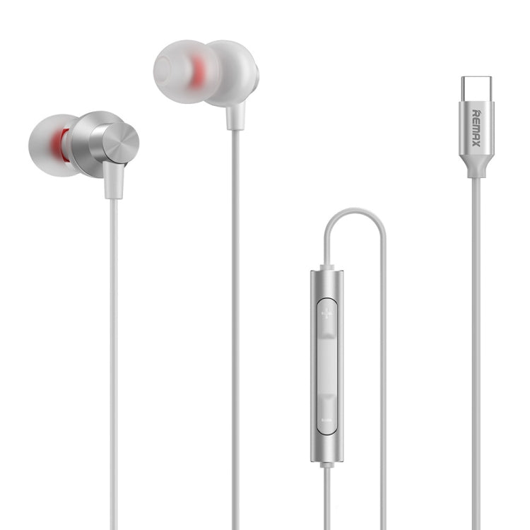 REMAX RM - 560 Type - C In - Ear Stereo Metal Music Earphone with Wire Control + MIC, Support Hands - free, Not For Samsung Phones - ORIWHIZ
