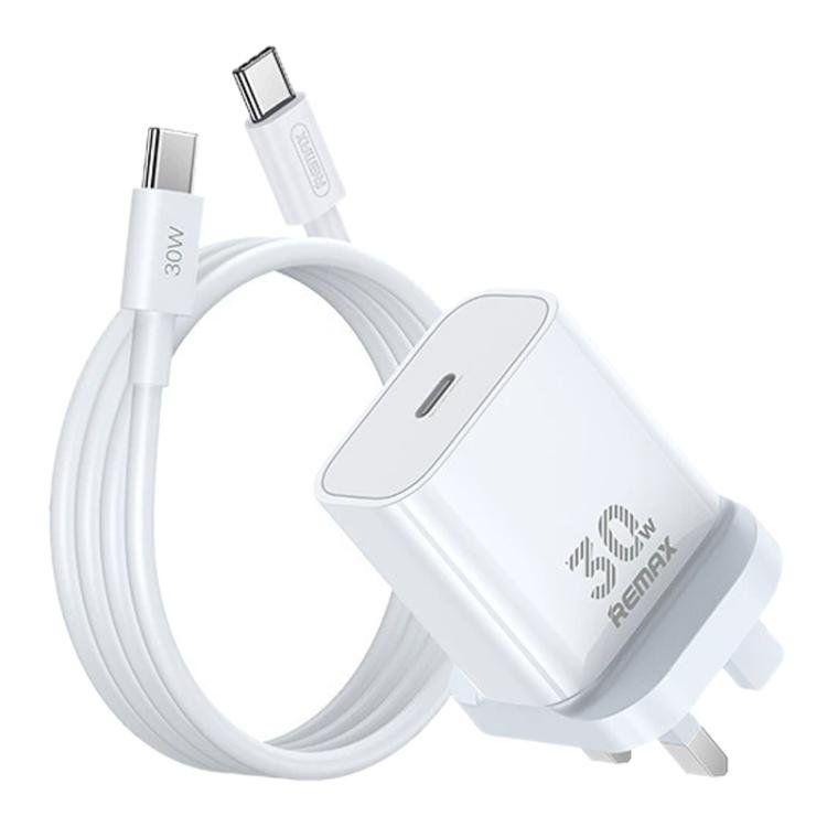 REMAX RP - U71 30W Type - C All - compatible GaN Charger with Data Cable, EU Plug, UK Plug - ORIWHIZ