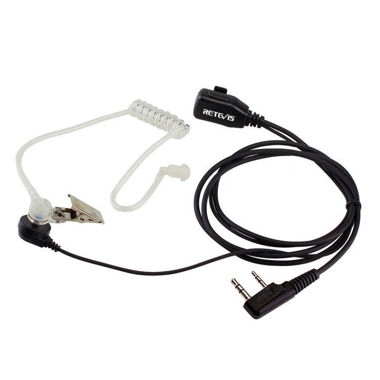 RETEVIS C9003 2 Pin PTT Speaker Microphone Acoustic Tube In - ear Earpiece, C9003 - ORIWHIZConsumer ElectronicsRETEVISWalkie Talkie