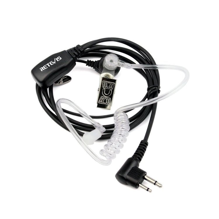 RETEVIS C9025 M 2 Pin PTT Air guide Noise Reduction Covert Acoustic Tube Earphone Microphone, C9025 - ORIWHIZConsumer ElectronicsRETEVISWalkie Talkie