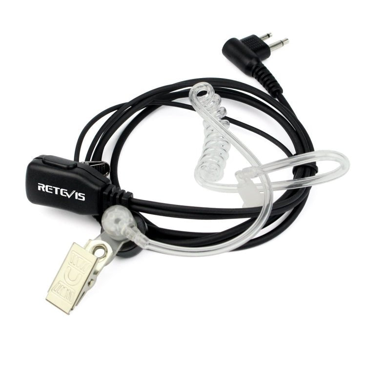 RETEVIS C9025 M 2 Pin PTT Air guide Noise Reduction Covert Acoustic Tube Earphone Microphone, C9025 - ORIWHIZConsumer ElectronicsRETEVISWalkie Talkie