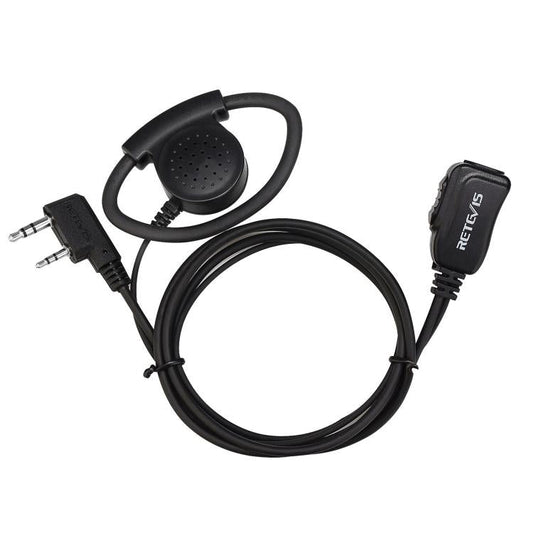 RETEVIS EEK012 Adjustable Contour High Volume K - head Double - needle D - type Ear Hook for H - 777/RT - 5R/RT1/RT2/RT5 /888s/UV5R, EEK012 - ORIWHIZConsumer ElectronicsRETEVISWalkie Talkie