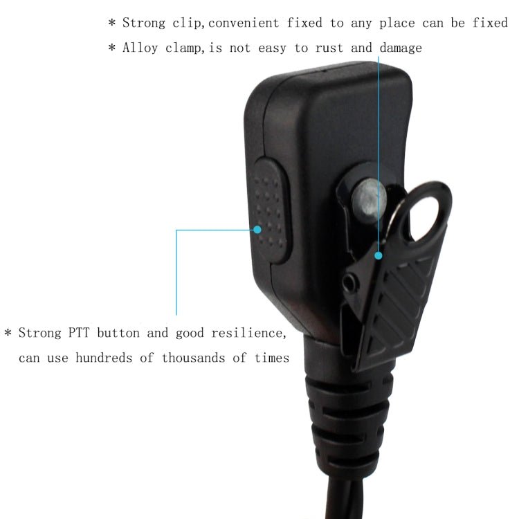 RETEVIS R - 111 M Head 2 Pin PTT Adjustable Volume Earphone Microphone for Motorola GP68/GP88/GP300/GP2000, R - 111 M Head - ORIWHIZConsumer ElectronicsRETEVISWalkie Talkie