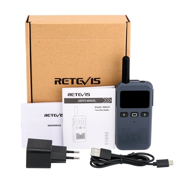 RETEVIS RB619 PMR446 16CHS License - free Two Way Radio Handheld Walkie Talkie, EU Plug, RB619 - ORIWHIZConsumer ElectronicsHandheld Walkie TalkieRETEVIS