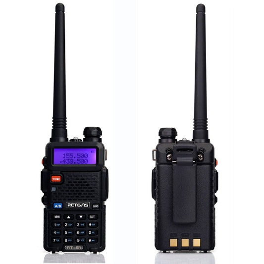 RETEVIS RT - 5R 400 - 520MHz + 136 - 174MHz 128CHS USB Two - segment Handheld Walkie Talkie, USB, EU Plug, UK Plug - ORIWHIZConsumer ElectronicsHandheld Walkie TalkieRETEVIS