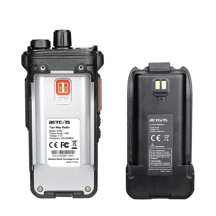RETEVIS RT86 10W 430 - 440MHz 16CHS Two Way Radio Handheld Walkie Talkie with Wireless Copy Function, RT86 - ORIWHIZConsumer ElectronicsHandheld Walkie TalkieRETEVIS