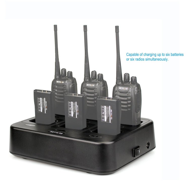 RETEVIS RTC777 Six - Way Walkie Talkie Charger for Retevis H777,, RTC777 AU Plug, RTC777 US Plug, RTC777 EU Plug, RTC777 UK Plug - ORIWHIZConsumer ElectronicsRETEVISWalkie Talkie
