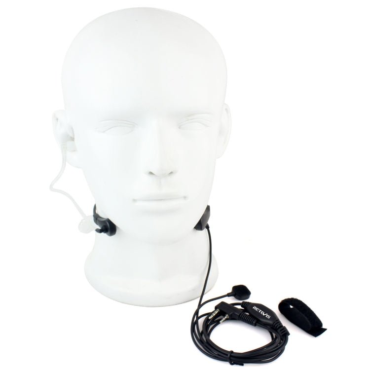 RETEVIS TK Throat PTT Covert Acoustic Tube Earphone Speaker Microphone for H - 777 / RT - 5R / RT - 5RV / RT - B6, TK Throat - ORIWHIZConsumer ElectronicsRETEVISWalkie Talkie