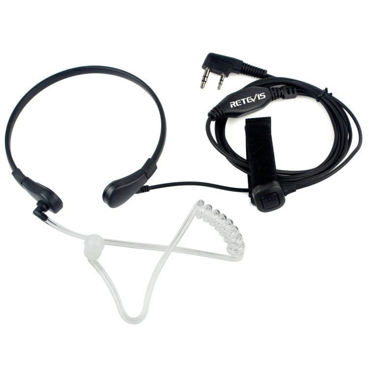 RETEVIS TK Throat PTT Covert Acoustic Tube Earphone Speaker Microphone for H - 777 / RT - 5R / RT - 5RV / RT - B6, TK Throat - ORIWHIZConsumer ElectronicsRETEVISWalkie Talkie