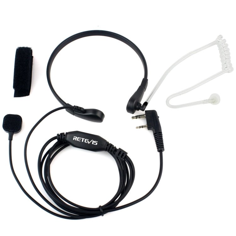 RETEVIS TK Throat PTT Covert Acoustic Tube Earphone Speaker Microphone for H - 777 / RT - 5R / RT - 5RV / RT - B6, TK Throat - ORIWHIZConsumer ElectronicsRETEVISWalkie Talkie