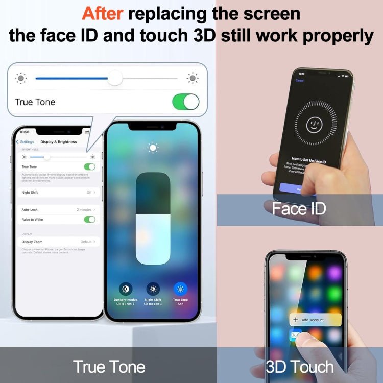RJ Incell LCD Screen, For iPhone 13 Pro Max, For iPhone 13 Pro - ORIWHIZ