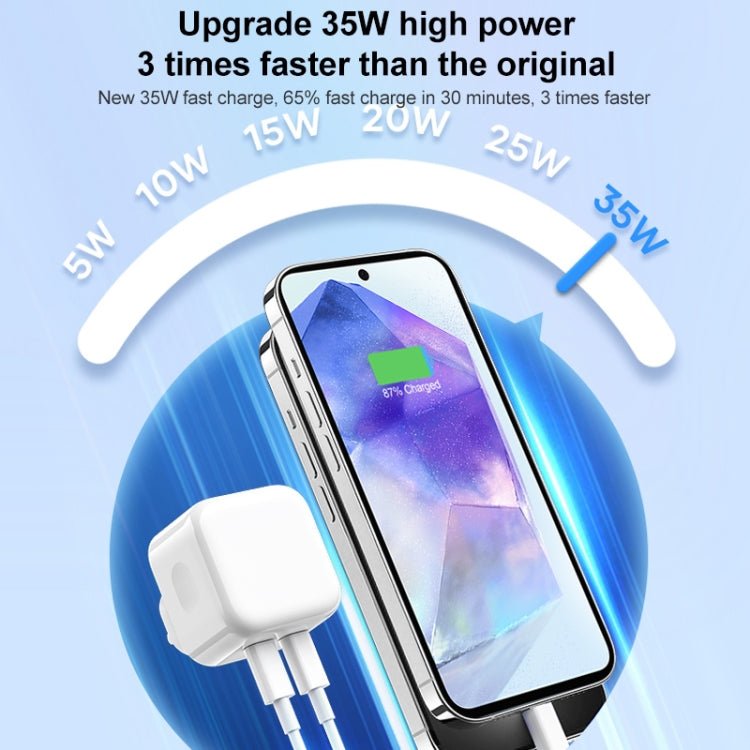 ROCK T58 35W Dual USB - C / Type - C Ports PD Charger, CN Plug, CN Plug - ORIWHIZ