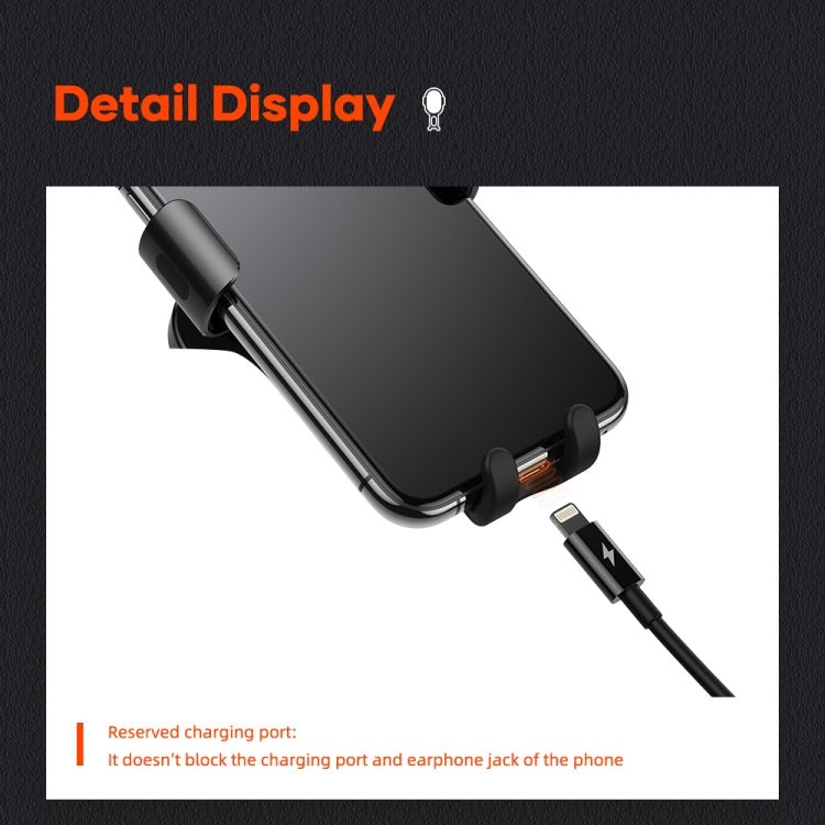 ROCK W31 Car Gravity Wireless Charging Air Outlet Bracket, W31 - ORIWHIZ