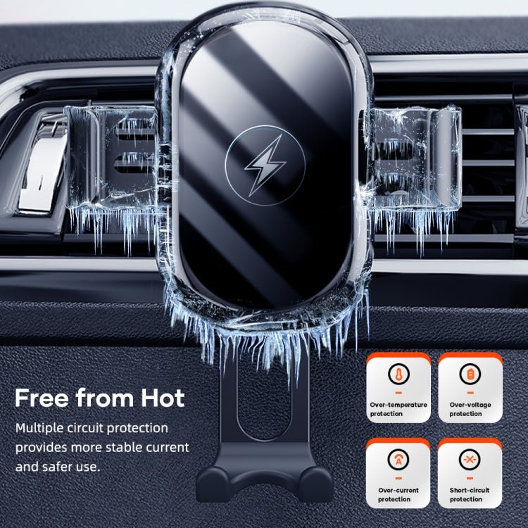 ROCK W31 Car Gravity Wireless Charging Air Outlet Bracket, W31 - ORIWHIZ