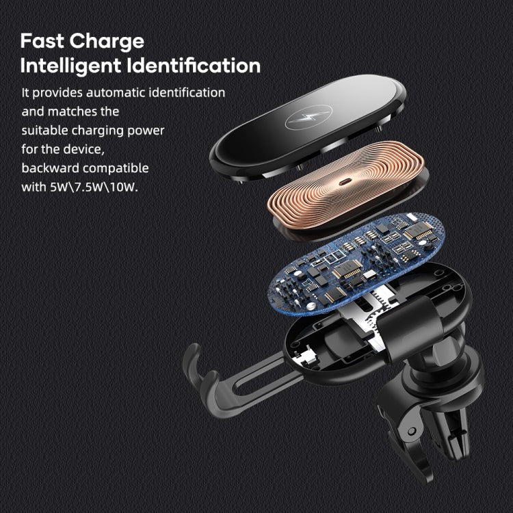 ROCK W31 Car Gravity Wireless Charging Air Outlet Bracket, W31 - ORIWHIZ