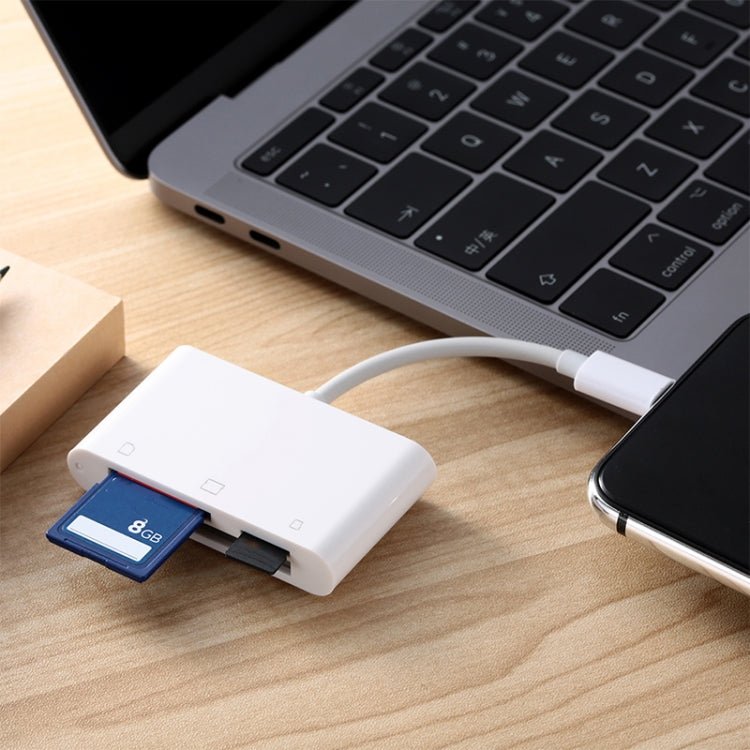 S - 205 3 in 1 CF Card / TF Card / SD Card Reader For USB - C / Type - C Devices, S - 205 - ORIWHIZ