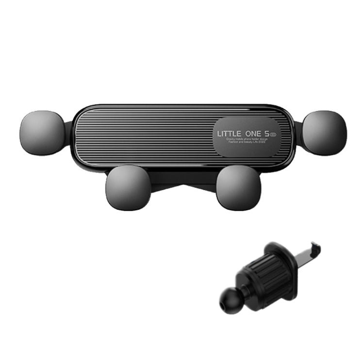 S03 Vehicle Air Outlet Gravity Navigation Mobile Phone Holder, Black Eagle Mouth, White Eagle Mouth, Black Spiral Clip, White Spiral Clip - ORIWHIZ