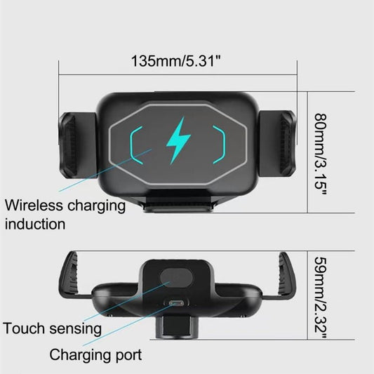 S15 15W QI Magnetic Car Wireless Charging Holder For Folding Screen Phone, S15 - ORIWHIZ