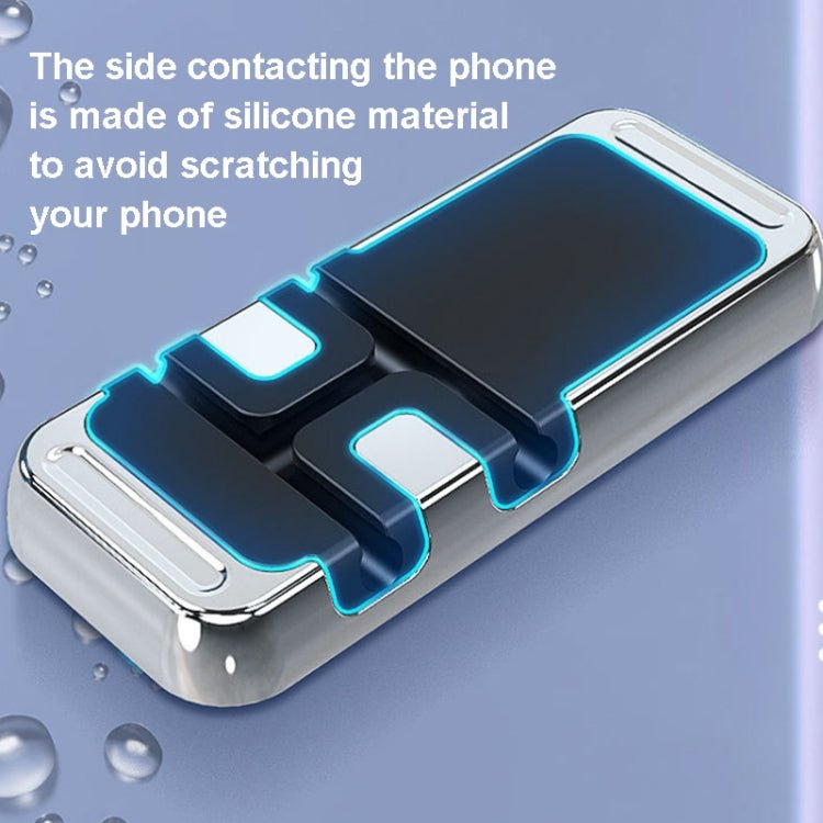 S15 Magnetic Aluminum Alloy Bracket Data Cable Storage Sticker Car Phone Holder - ORIWHIZ