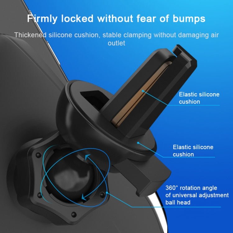 S7 15W QI 360 Degree Rotatable Infrared Induction Car Air Outlet Wireless Charging Mobile Phone Holder for 4.0 - 6.5 inch Mobile Phones, S7 - ORIWHIZ