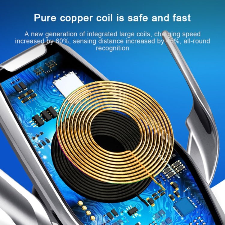 S7 15W QI 360 Degree Rotatable Infrared Induction Car Air Outlet Wireless Charging Mobile Phone Holder for 4.0 - 6.5 inch Mobile Phones, S7 - ORIWHIZ