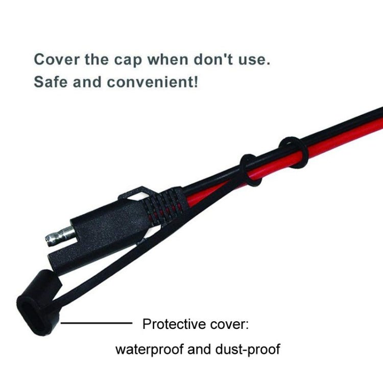 SAE To O - Type Ring Connector Quick Disconnect SAE Car Storage Battery Extension Cable - ORIWHIZCar Replacement PartsDIY CablesIn Car