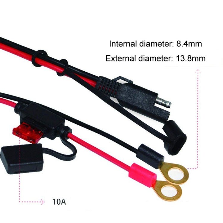 SAE To O - Type Ring Connector Quick Disconnect SAE Car Storage Battery Extension Cable - ORIWHIZCar Replacement PartsDIY CablesIn Car