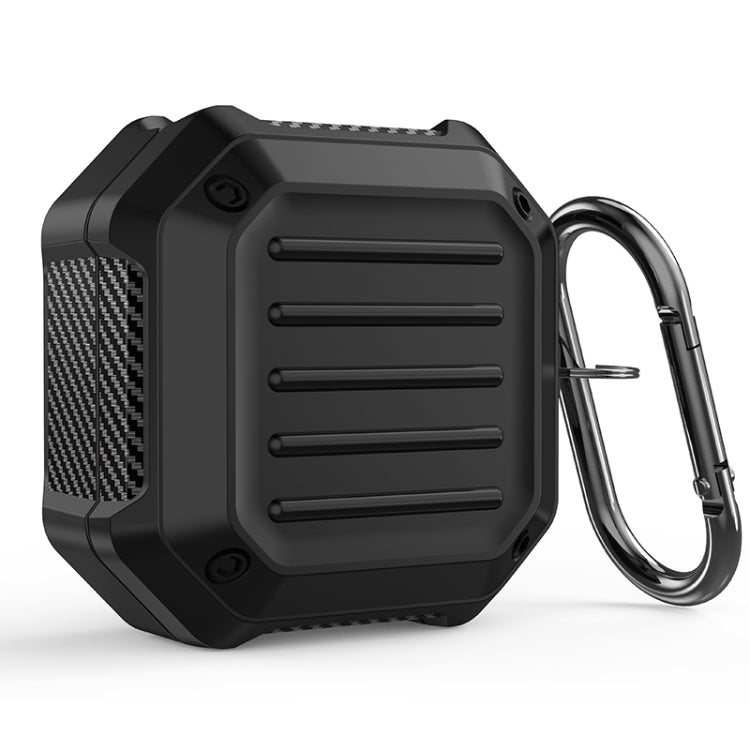 Shockproof Carbon Fiber Luggage Earphone Protective Case with Hook, For Samsung Galaxy Buds Live / Buds 2 / Buds Pro / Buds 2 Pro - ORIWHIZ