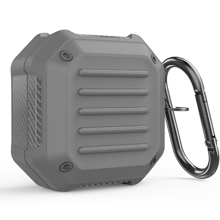 Shockproof Carbon Fiber Luggage Earphone Protective Case with Hook, For Samsung Galaxy Buds Live / Buds 2 / Buds Pro / Buds 2 Pro - ORIWHIZ