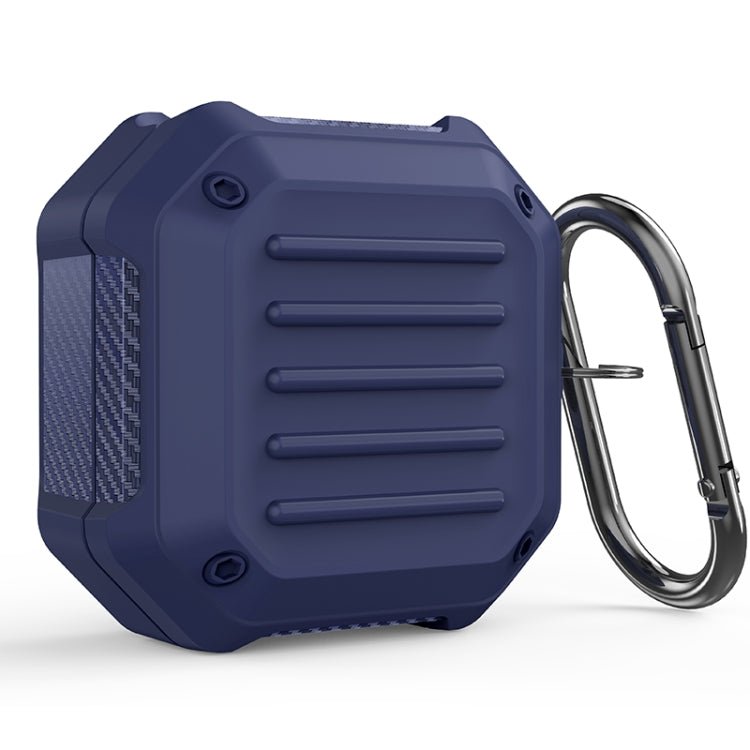 Shockproof Carbon Fiber Luggage Earphone Protective Case with Hook, For Samsung Galaxy Buds Live / Buds 2 / Buds Pro / Buds 2 Pro - ORIWHIZ