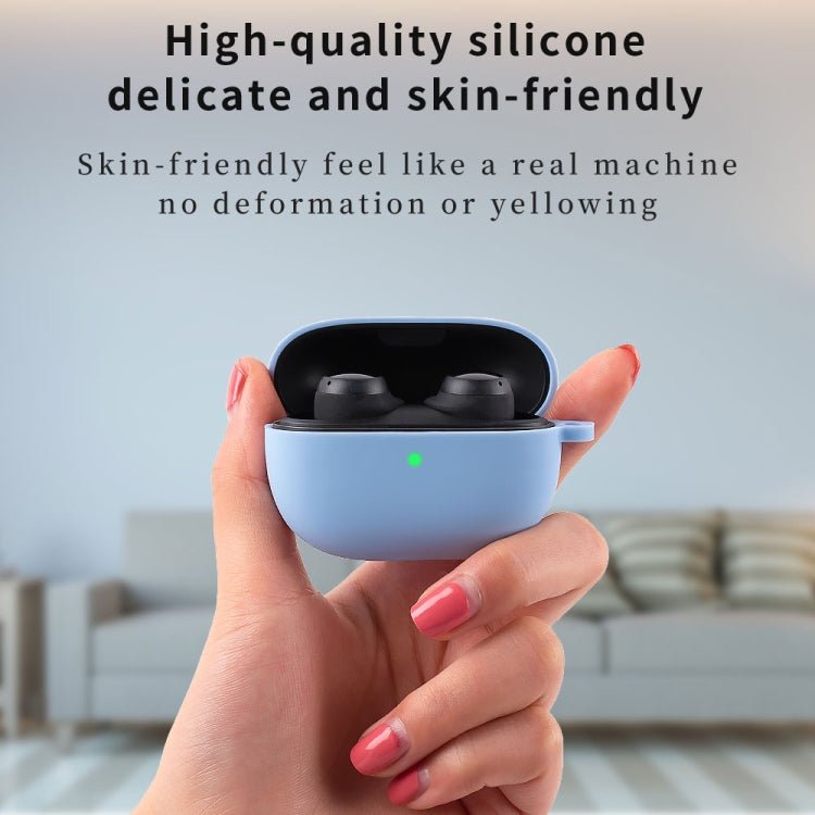 Silicone Earphone Protective Case with Hook, For Xiaomi Redmi Buds 3 Lite - ORIWHIZ
