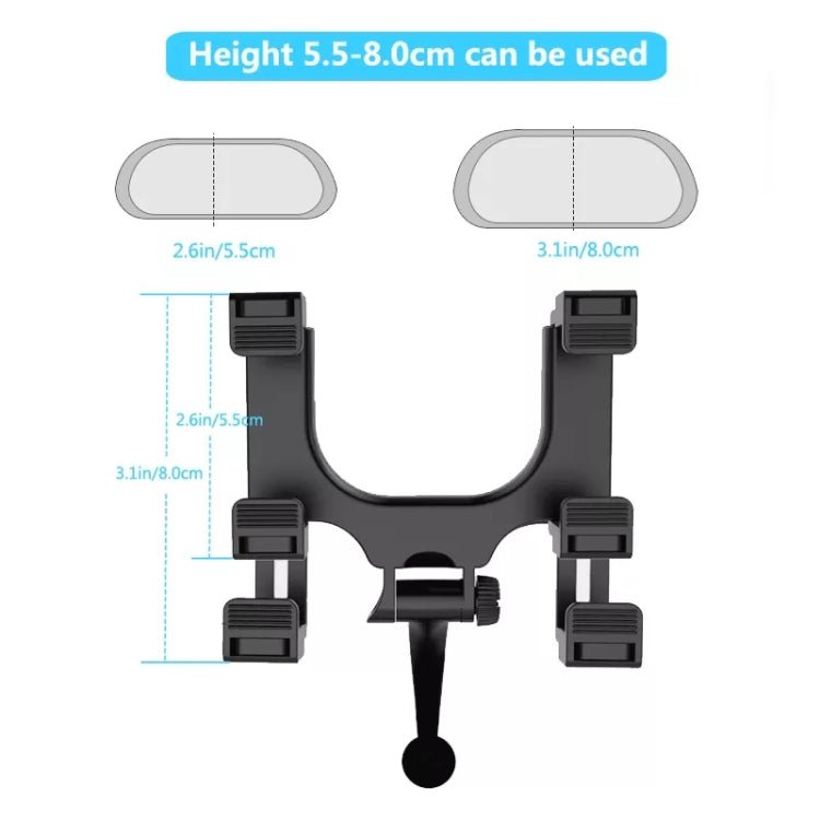 Silicone Magnet Car Rear Mirror Navigation Phone Holder, Silicone - ORIWHIZ