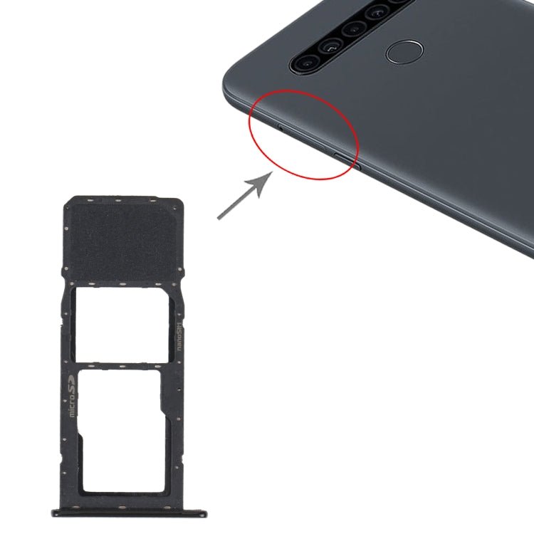 SIM Card Tray + Micro SD Card Tray for LG K41S LMK410EMW LM - K410EMW LM - K410, For LG K41S - ORIWHIZ
