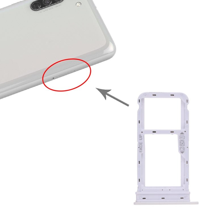 SIM Card Tray + Micro SD Card Tray for Motorola Moto G8, For Motorola Moto G8 - ORIWHIZ